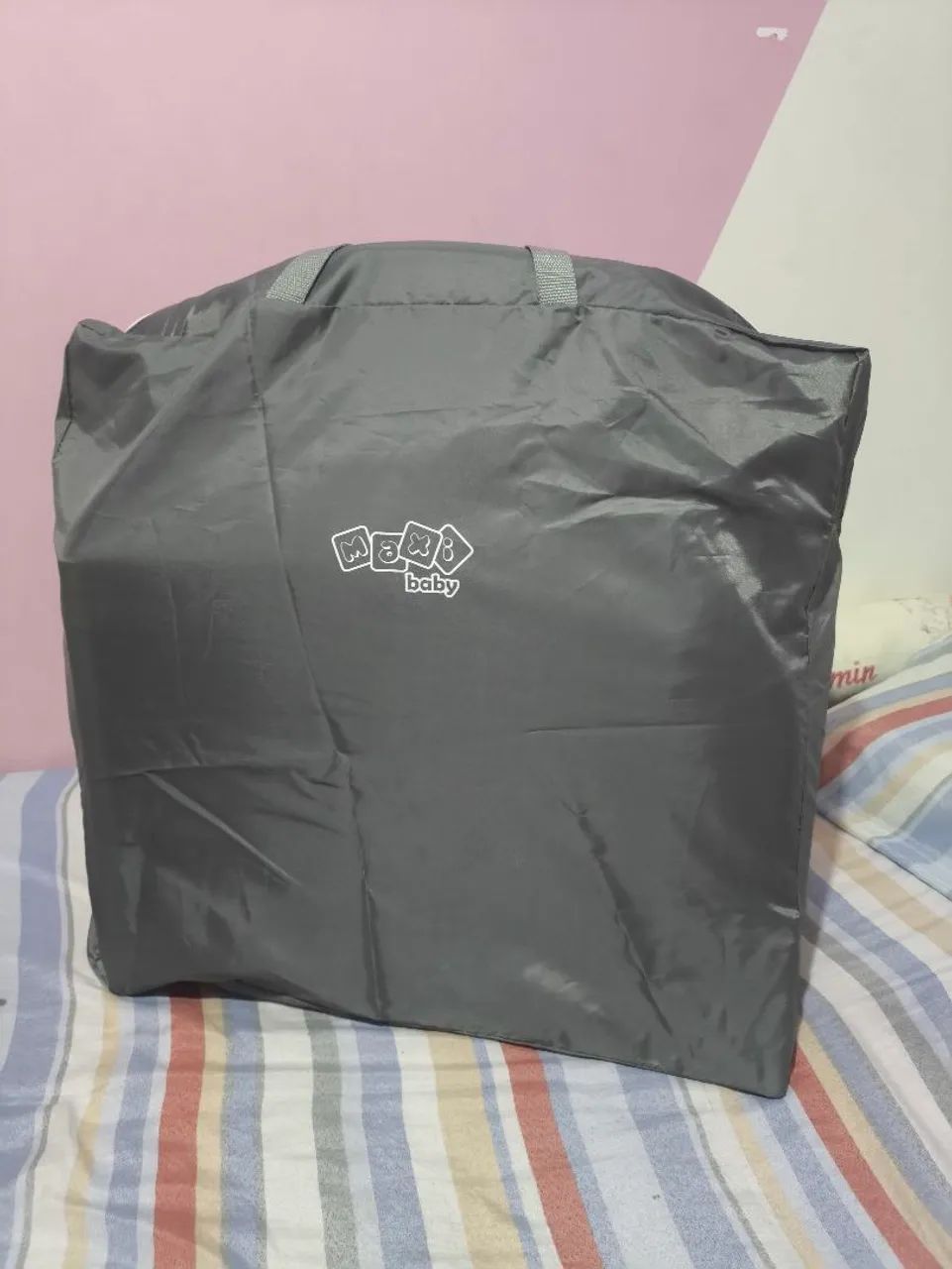 Berço portátil bebê Moisés com balanço, até 9kl - Foto 4
