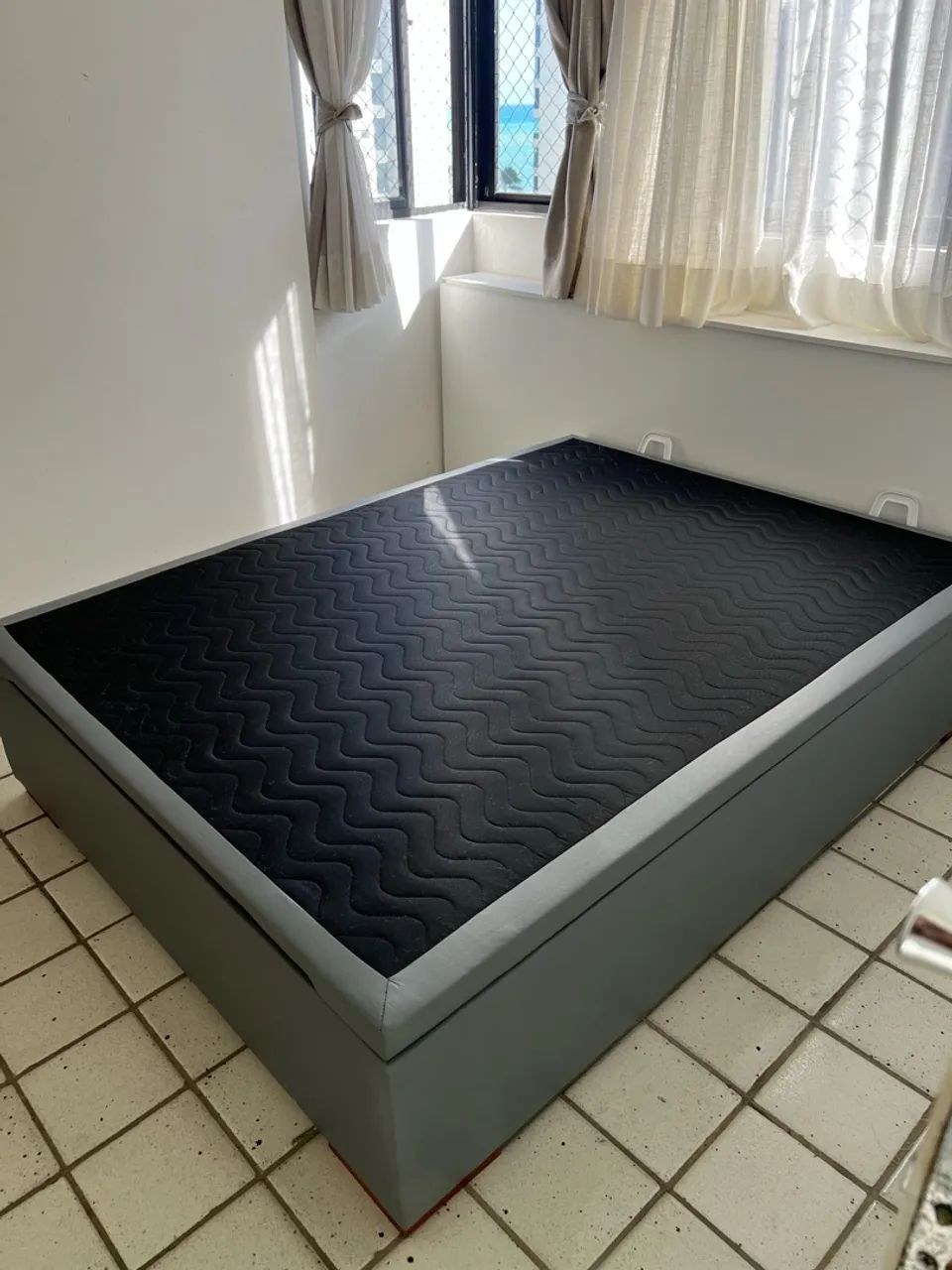 Cama box baú em corino Sonobox - Foto 3