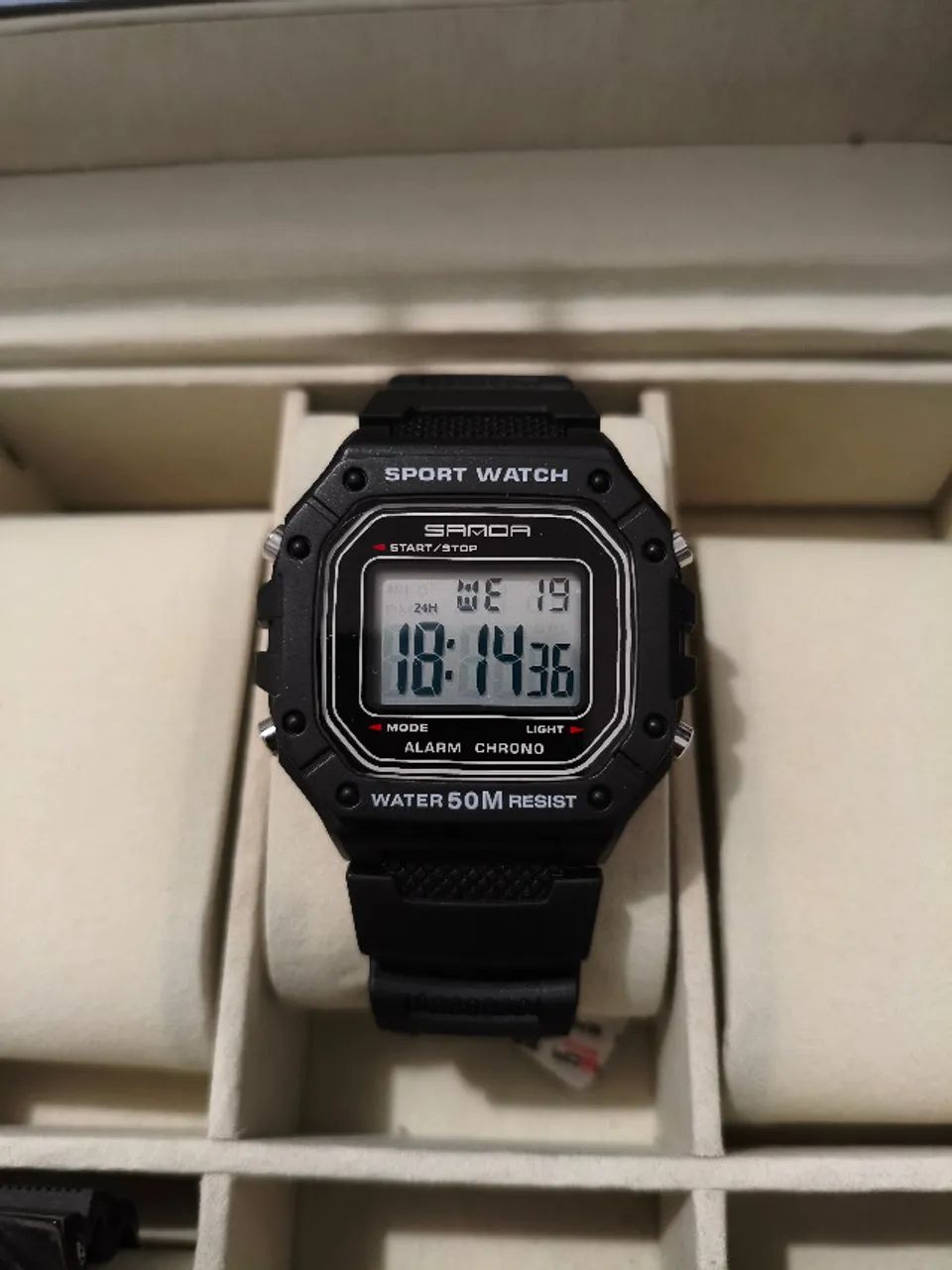 Relógio Digital Masculino Sanda 2156, À Prova D'água.