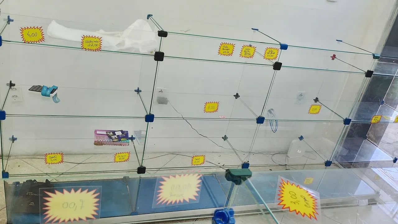 Balcão de vidro