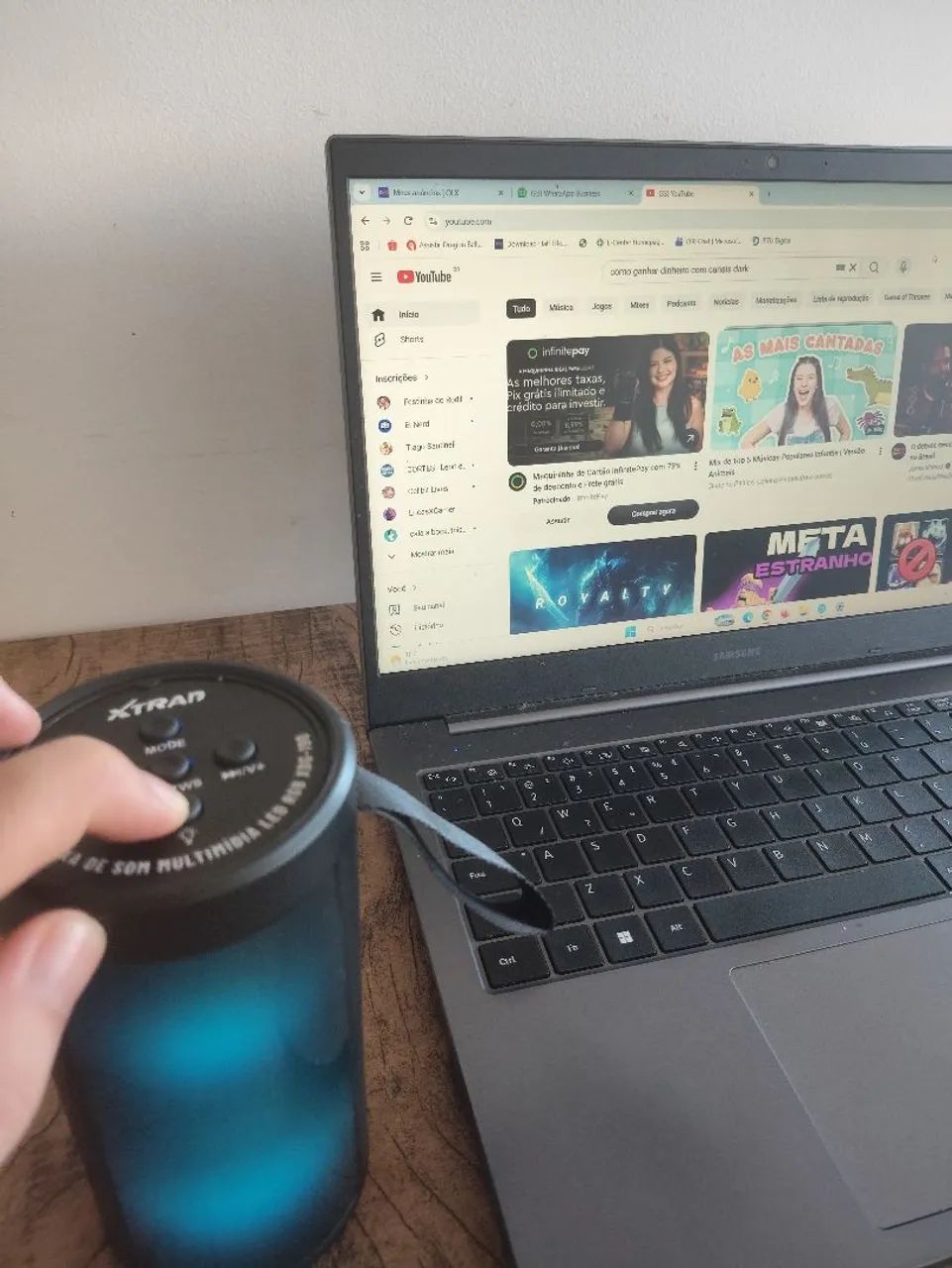 Caixinha de som para computador e celular - Foto 3