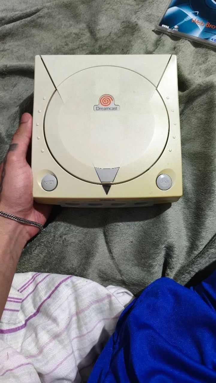 Dreamcast funcionando, 2 controles e jogos originais  - Foto 3