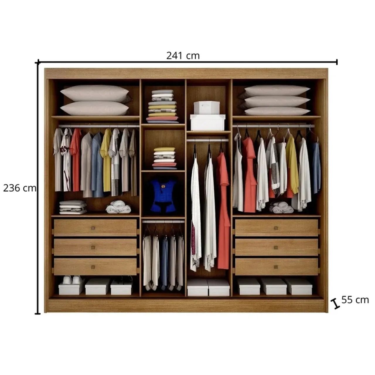 Guarda Roupa Casal em MDF - Foto 4