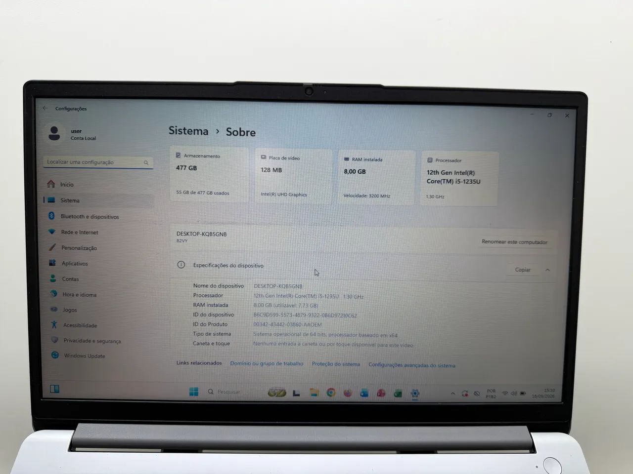 Notebook Lenovo Ideapad 1 i5-12ª - Foto 4