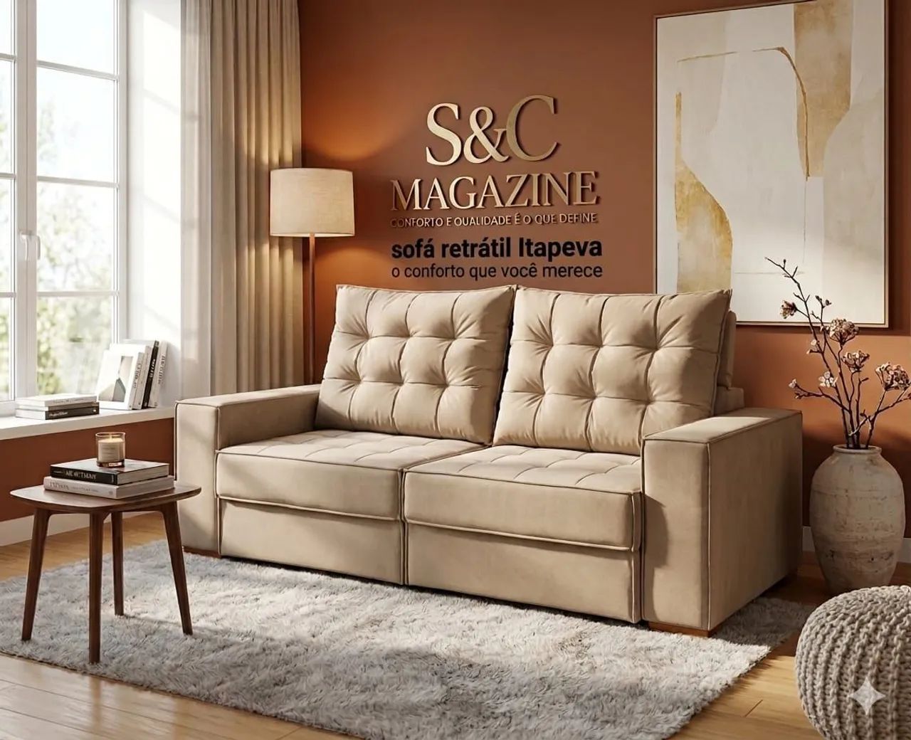 PROMOÇÃO SOFÁ RETRÁTIL RECLINÁVEL 