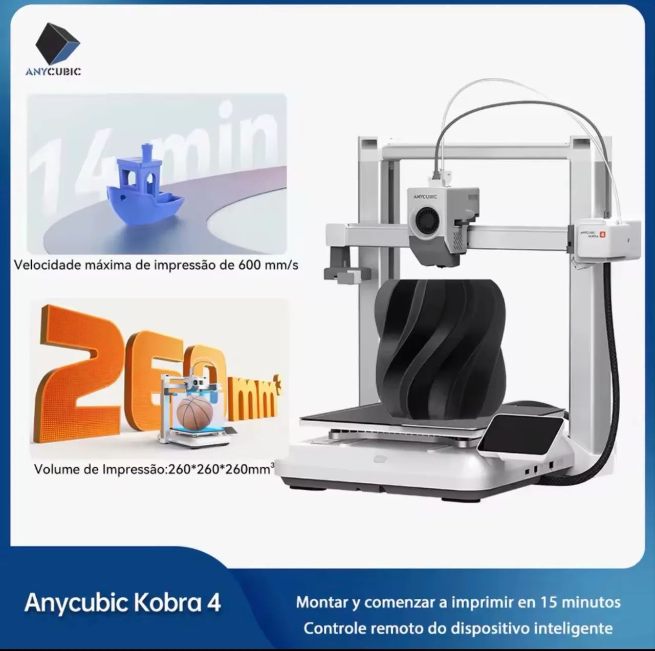 Impressora 3D Kobra 4 anycubic - Foto 2