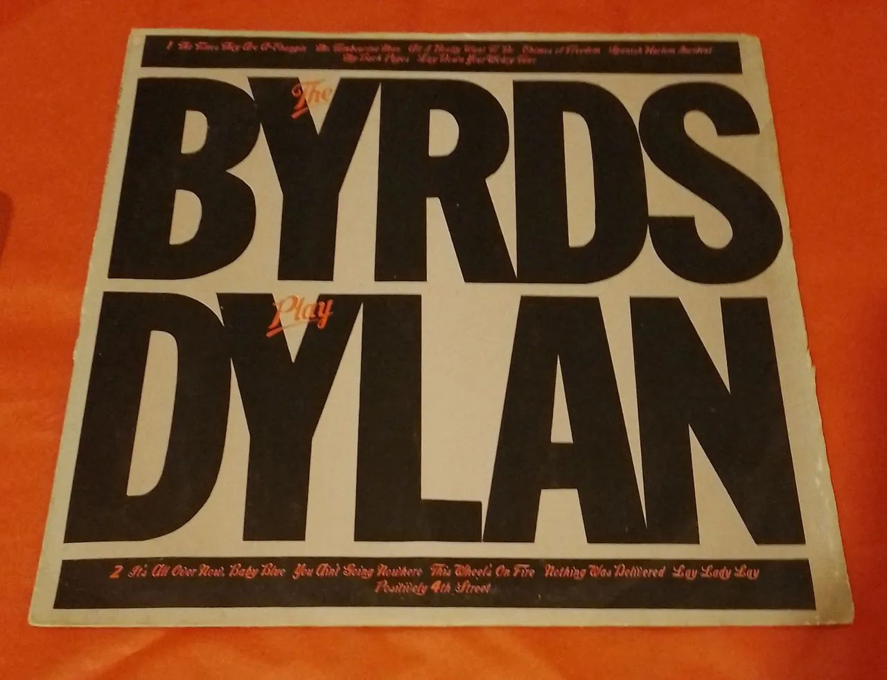 The Byrds Play Bob Dylan LP Disco Vinil (EX)