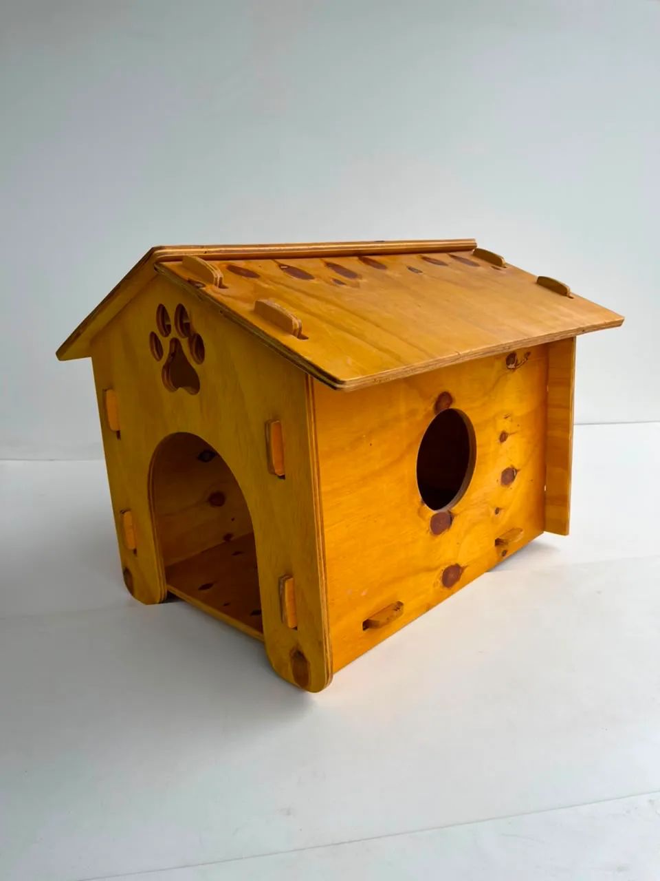 Casinha de cachorro gato hamster - artesanal madeira Casa Comandolli - Foto 3