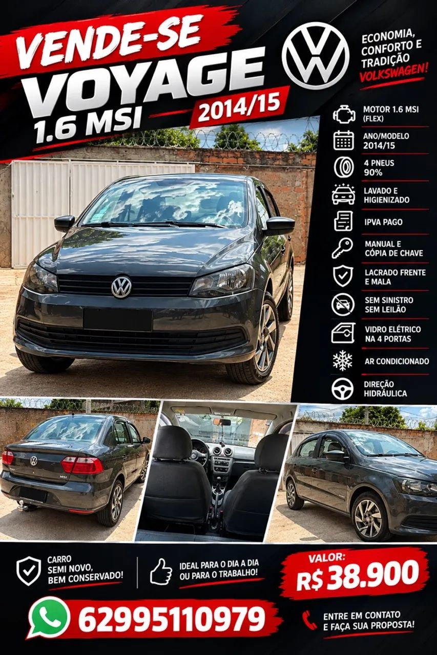 Volkswagen Voyage 1.6/1.6 CITY MI TOTAL FLEX 8V 4P 2015