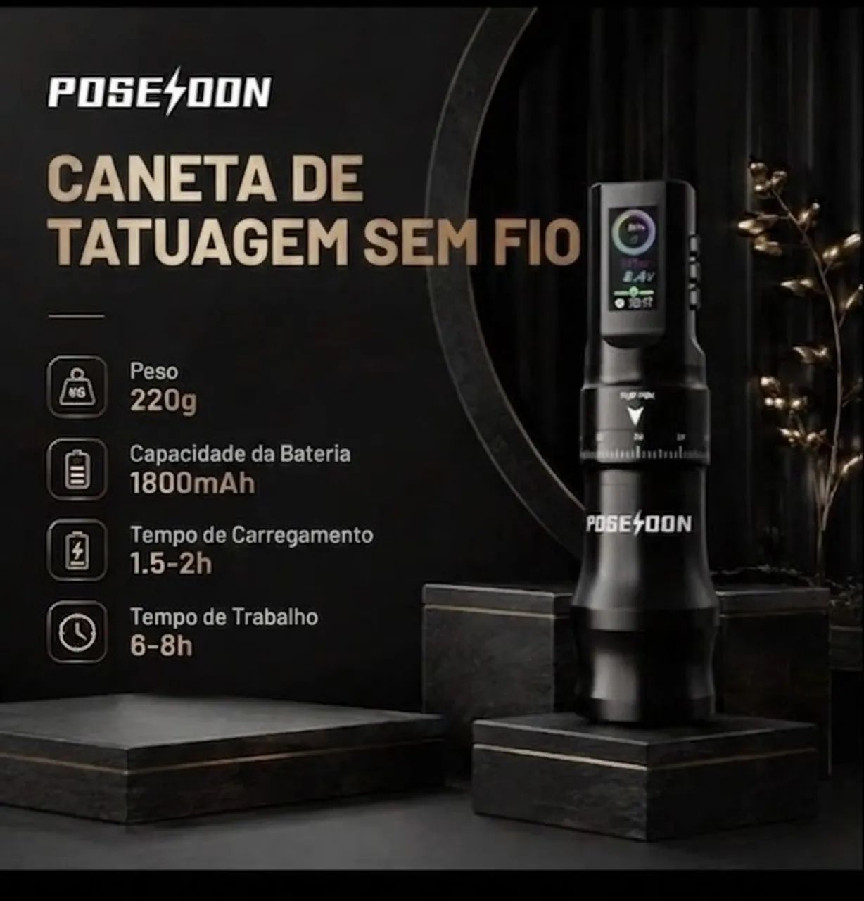 Maquina poseidon Tatoo pen 