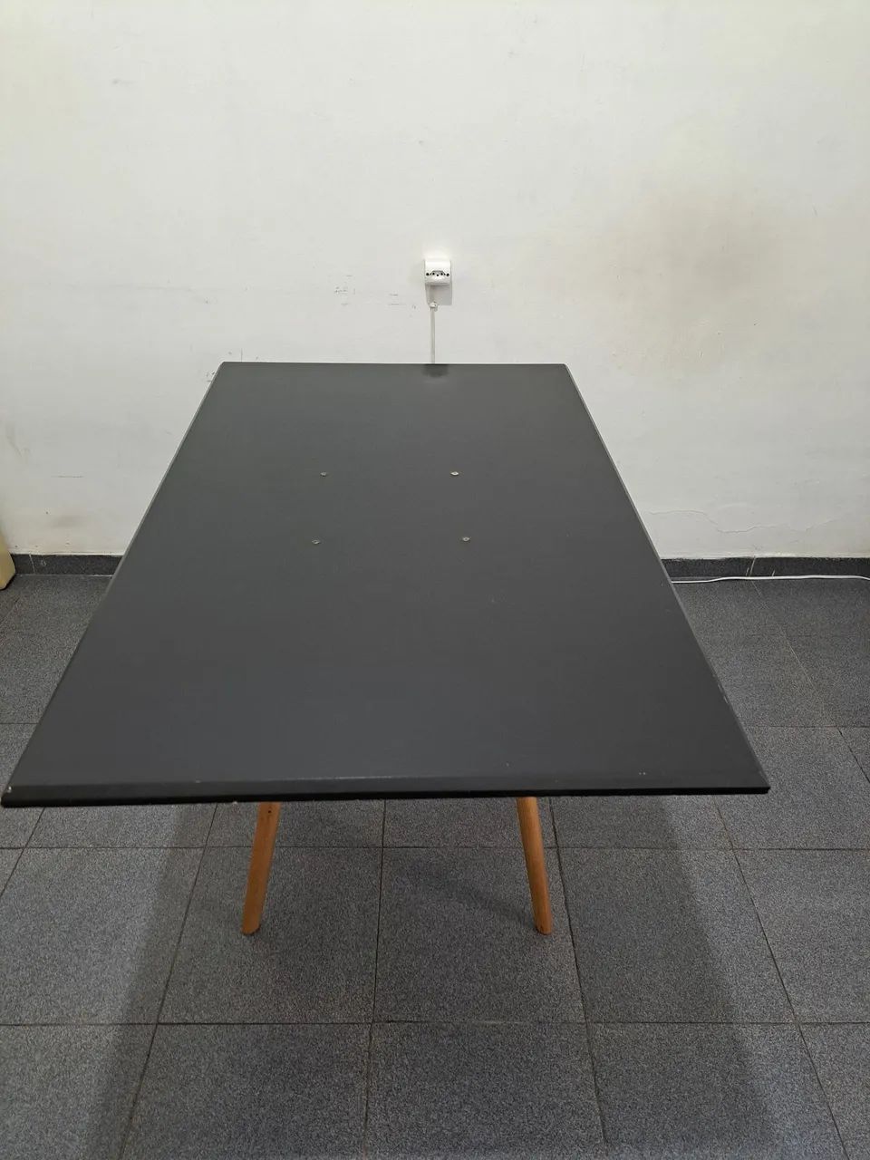 Mesa de Jantar Eiffel Retangular 120 cm Tampo de Madeira - Foto 2