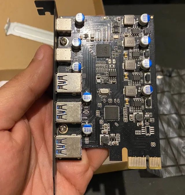 Placa Pci Express Usb 3.2 20gbps Host Card Tipo C Para Pc Desktop - Foto 3