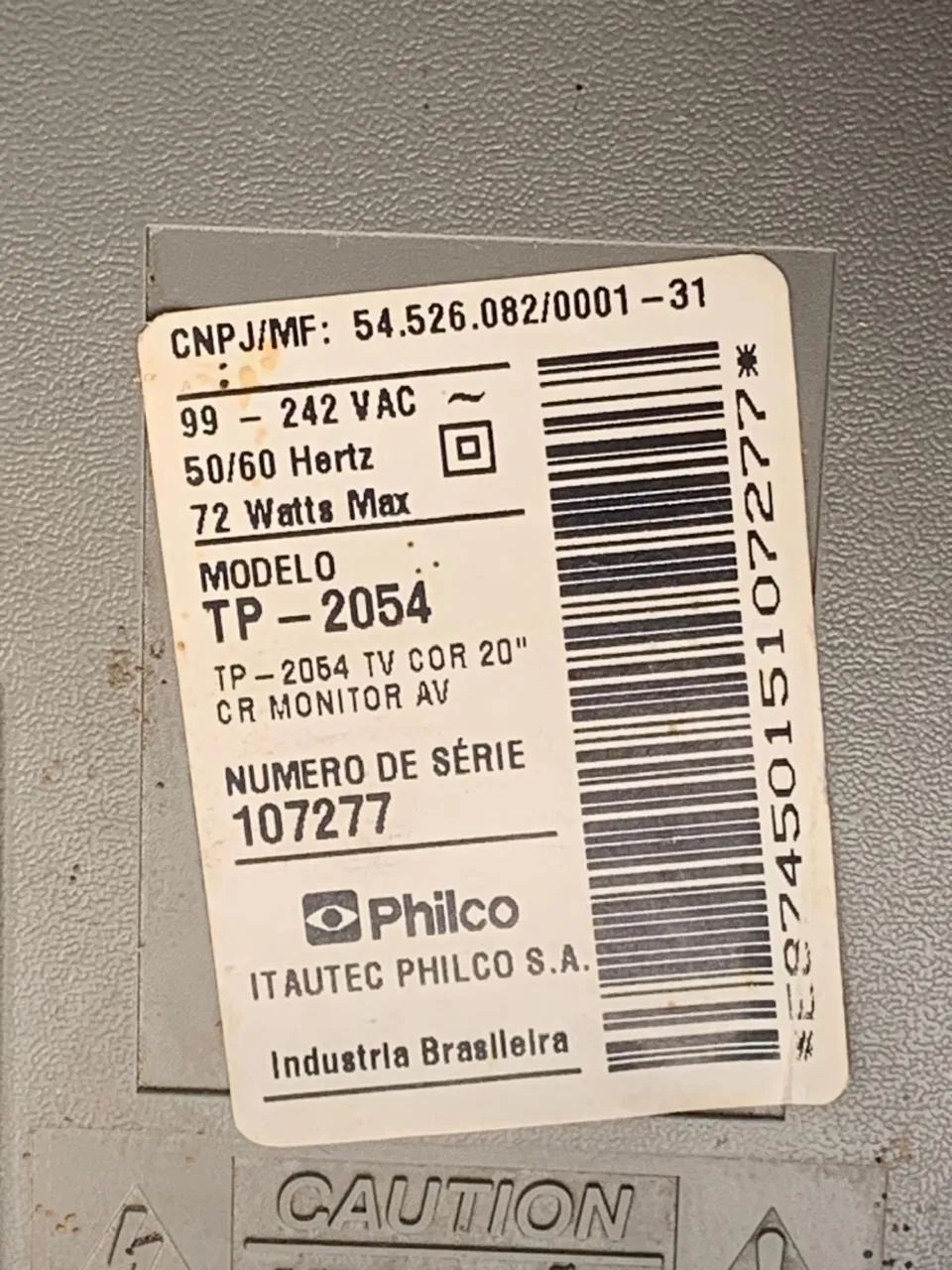 Tv CRT de Tubo Itautec Philco 20 polegadas Usada  - Foto 4