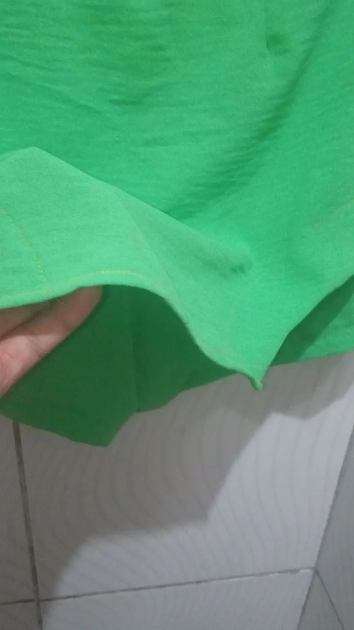 Shirt Saia Verde Feminino M  - Foto 5