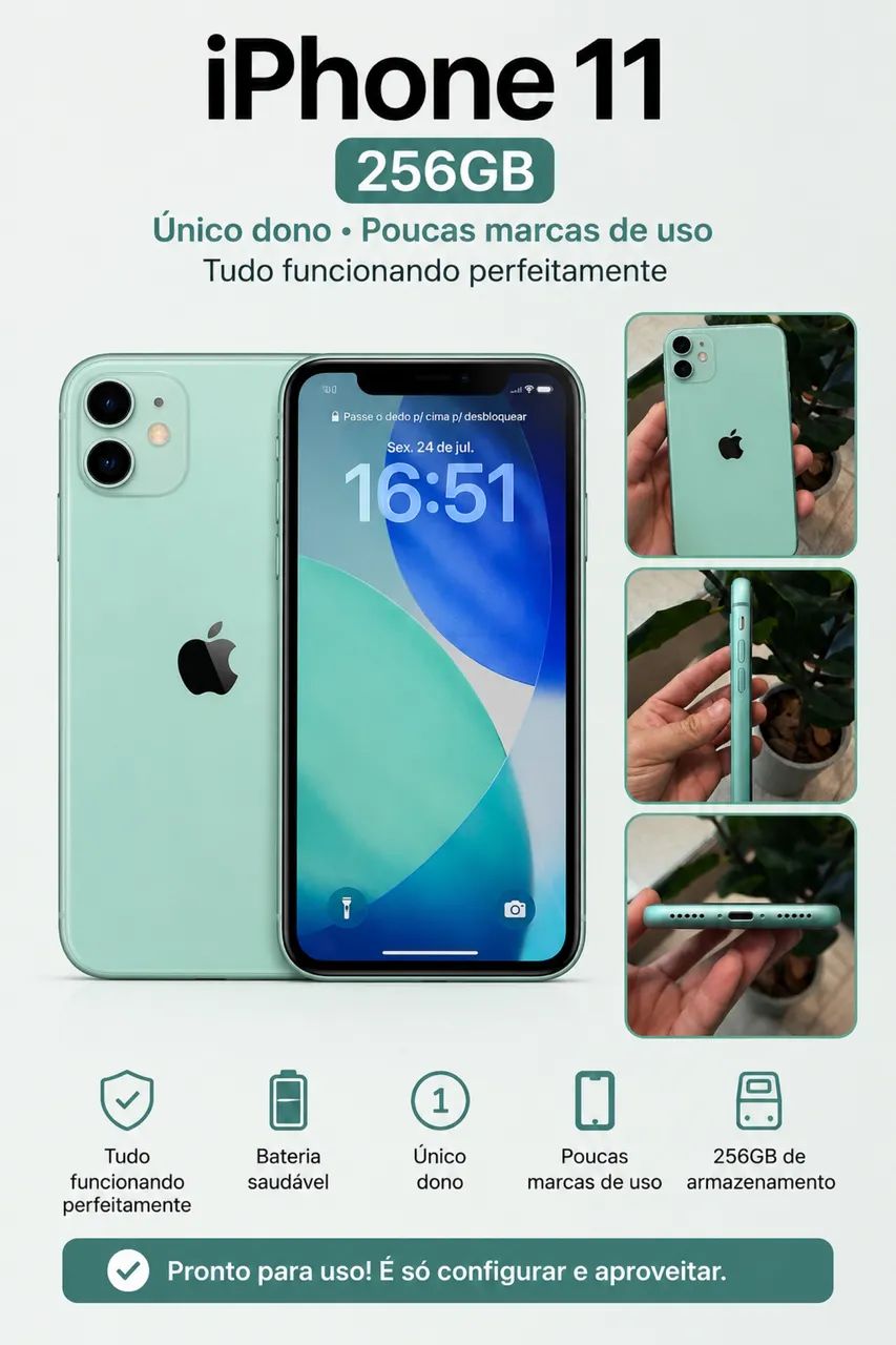 iPhone 11 verde 256GB