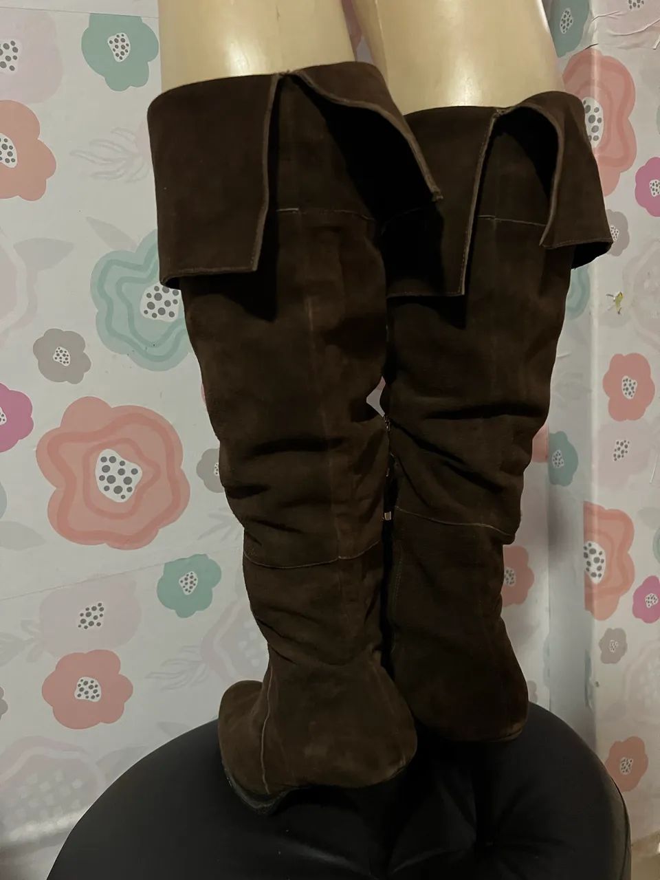Bota cano longo de couro - Foto 3