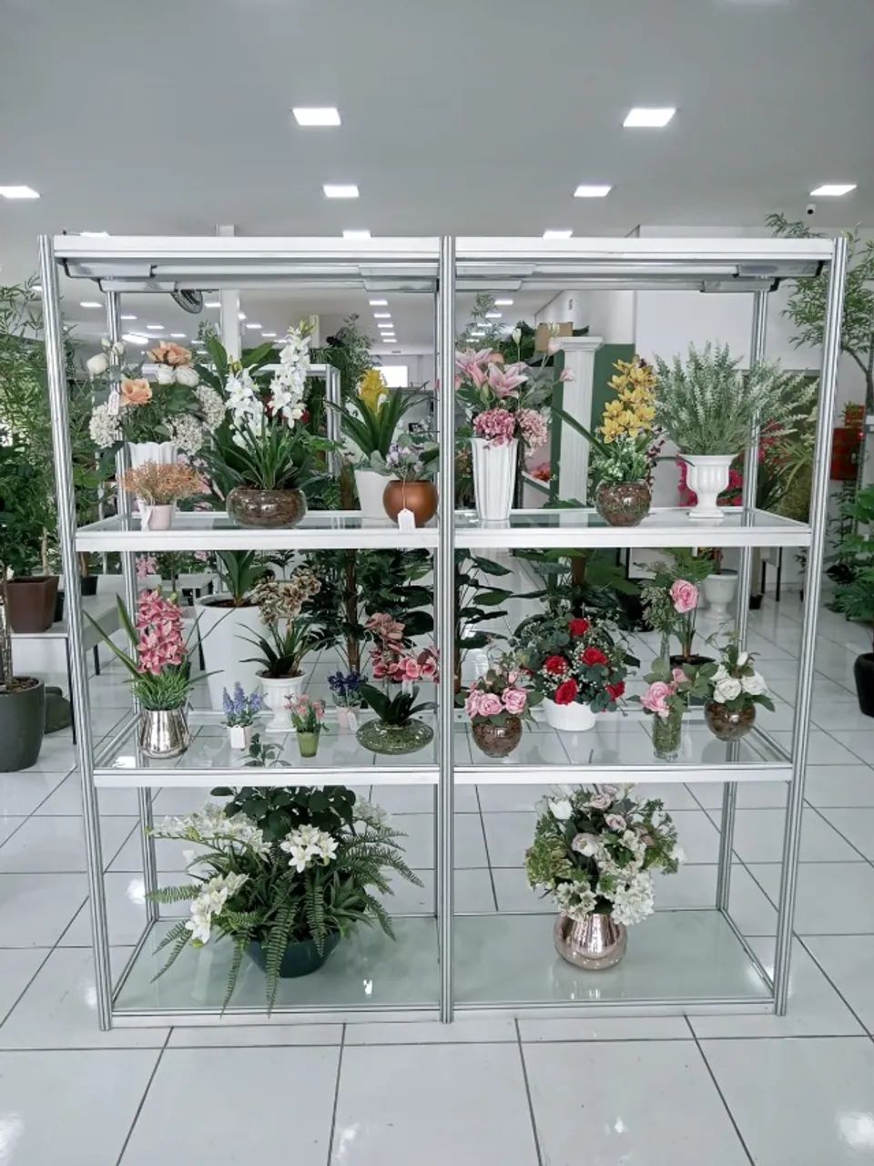 Prateleira Alumínio para exposição