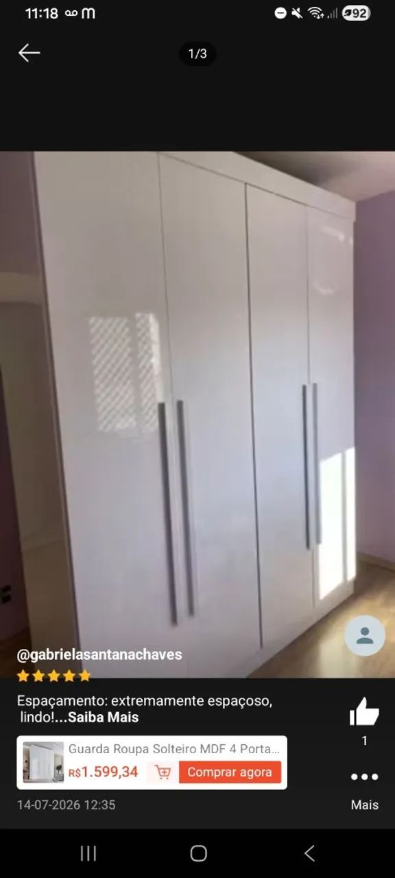 Guarda roupa casal 