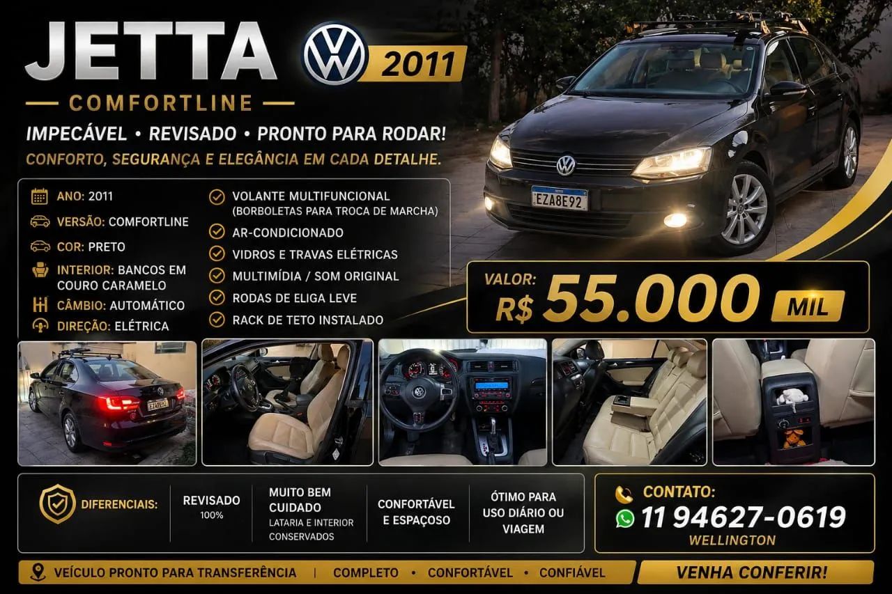 Volkswagen Jetta JETTA Comfortline 2.0 T.Flex 8V 4p Tipt. 2011