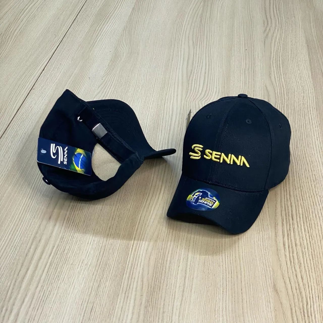 Boné Airton Senna Preto Novo 