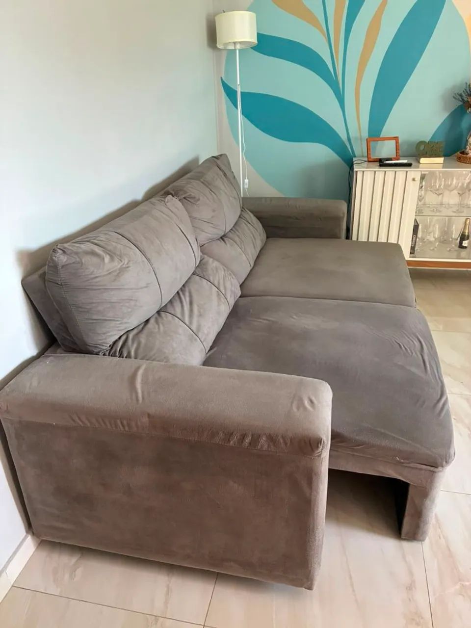 Sofá retrátil, 2,20m de comprimento, 1,4m de largura - Foto 5