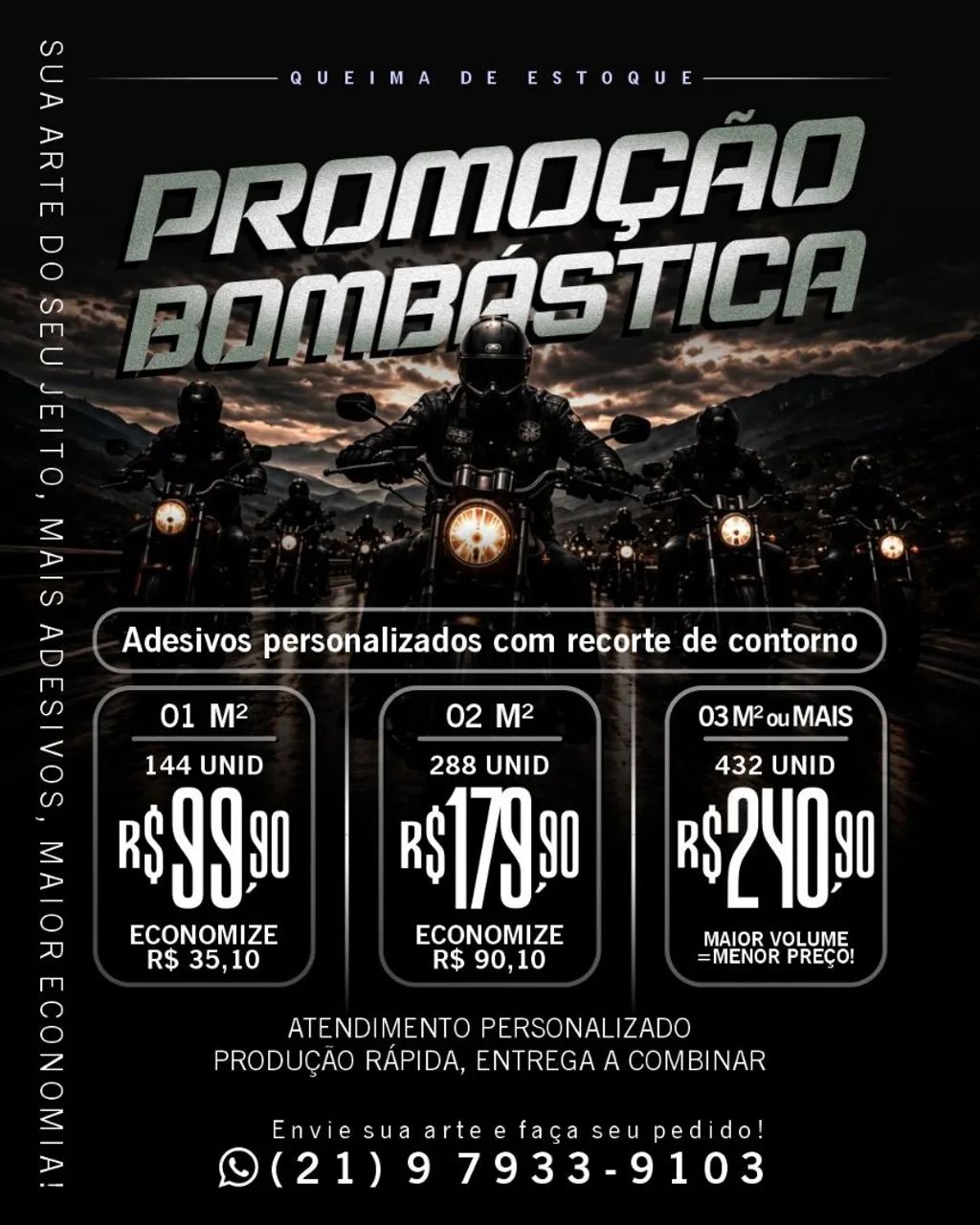 Adesivos Meio corte