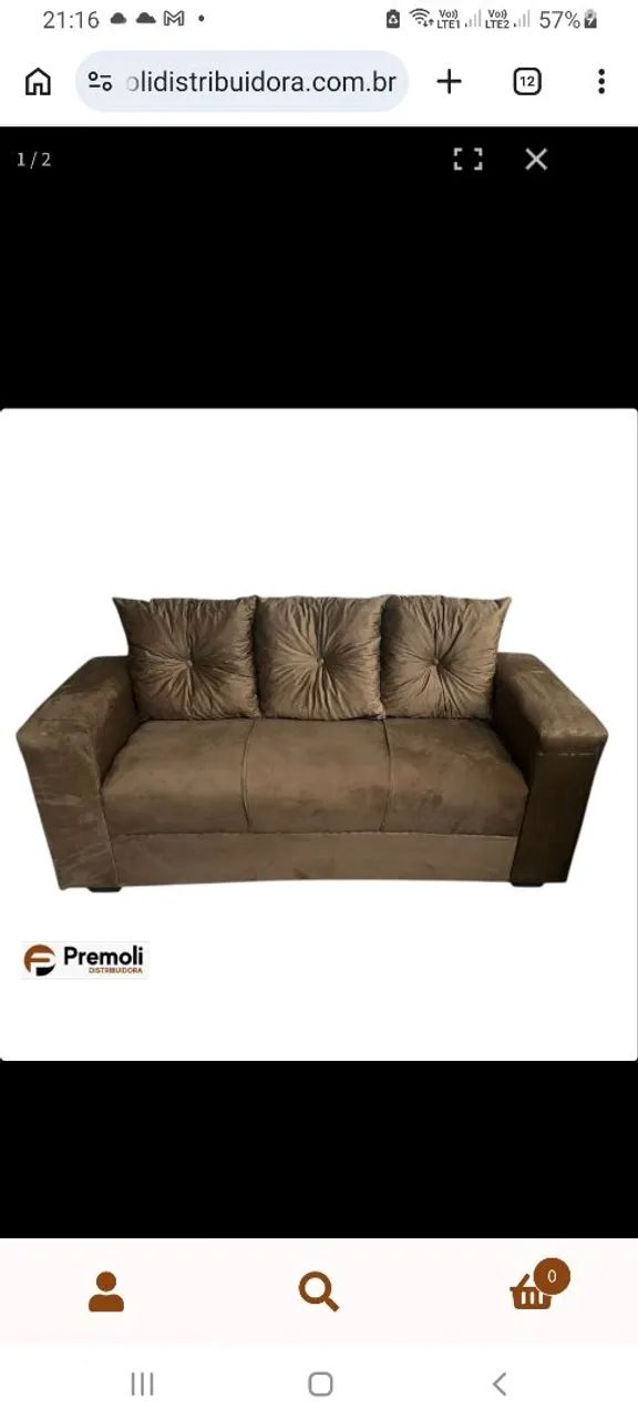 Sofa Bela 3 temos também R$ 490,00 sofá bicama com recosto