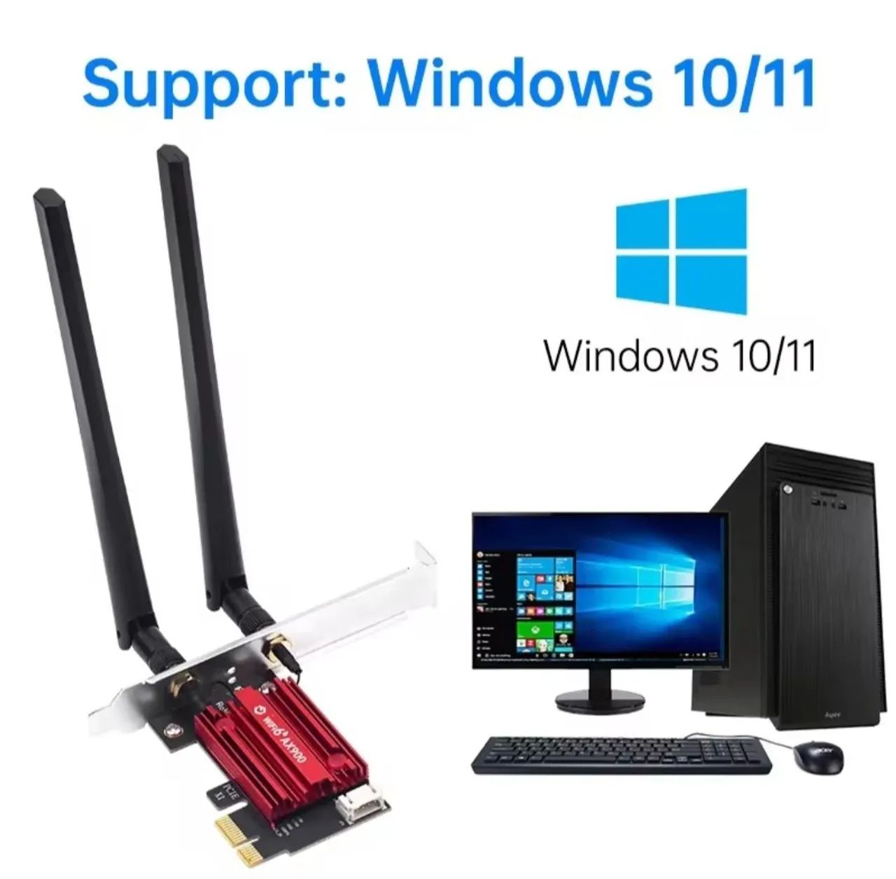 Placa Fenvi Wi-fi 6 e Bluetooth - Foto 3