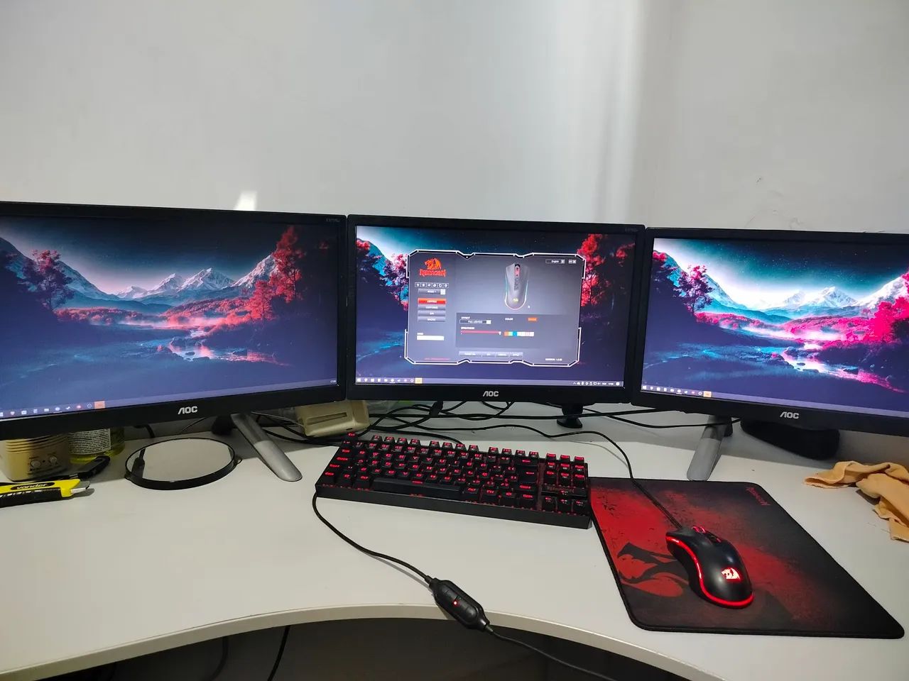 KIT 3 MONITORES AOC 18,5" + SUPORTE - Foto 2