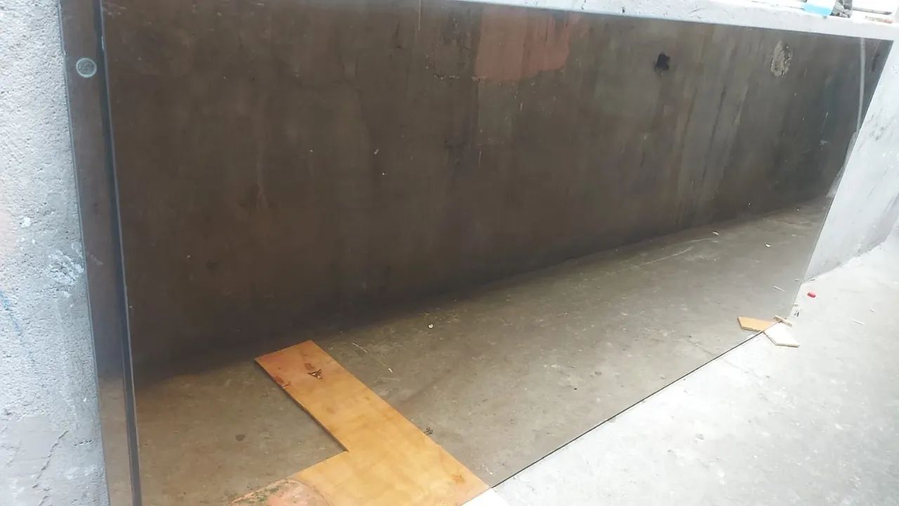 Porta de correr vidro fume temperado 