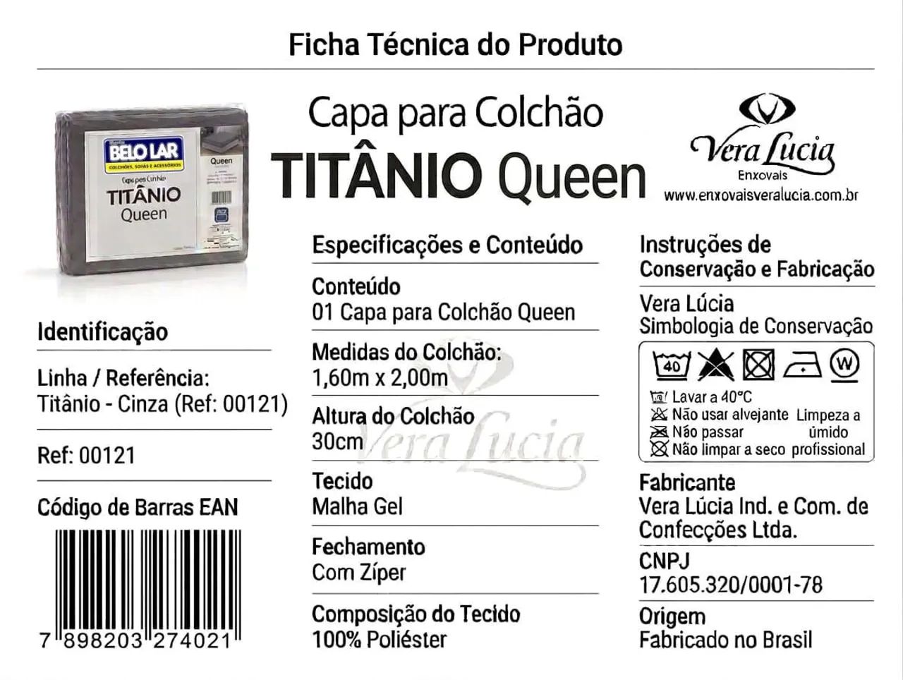 Capa em malha  para colchão Queen - Foto 2