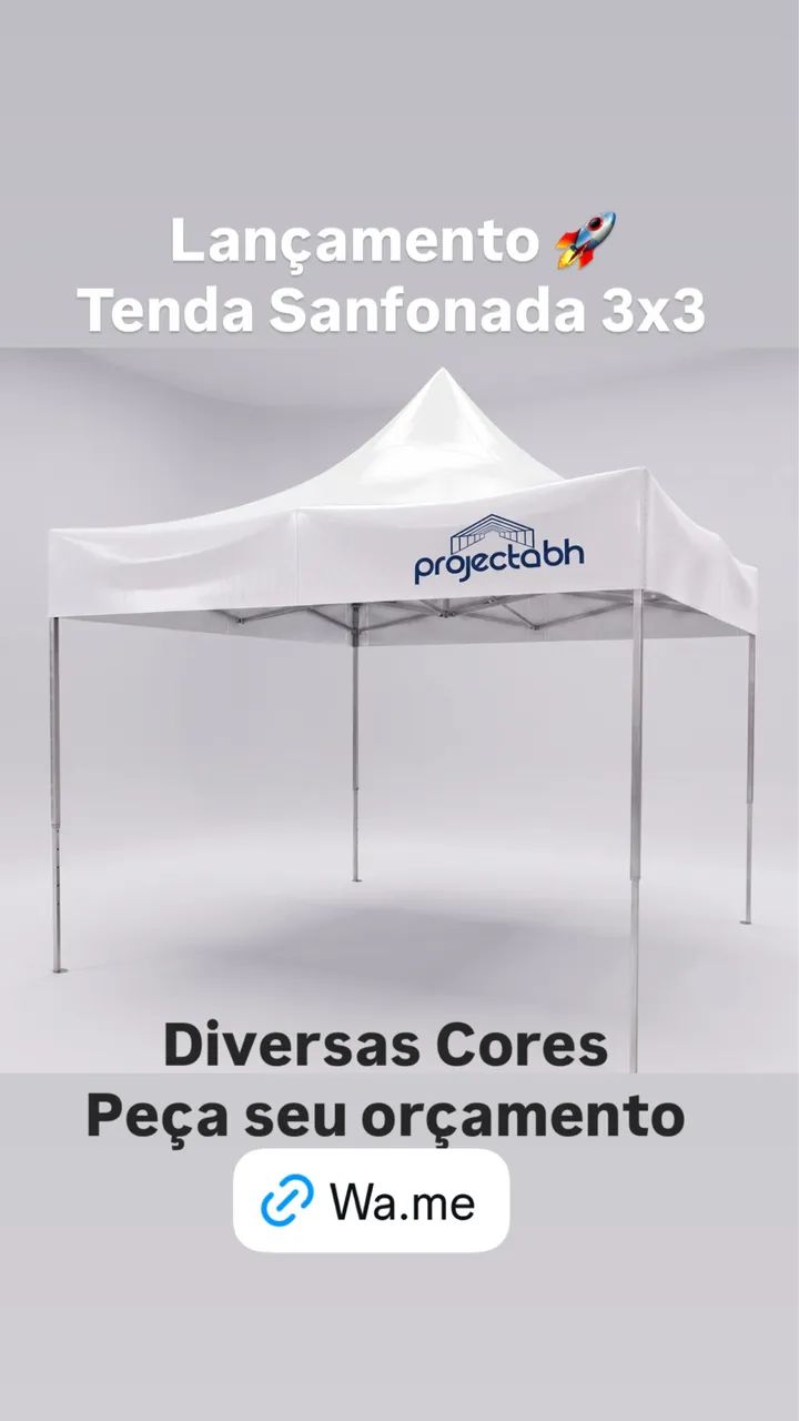 Tenda Sanfonada 3x3 direto da fábrica 
