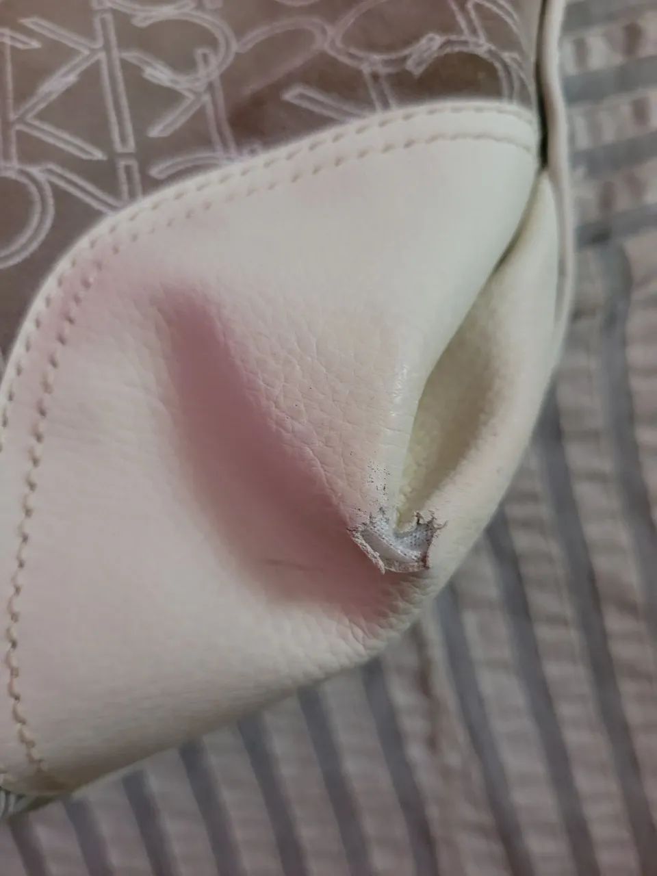 bolsa couro legítimo vintage calvin klein - Foto 2