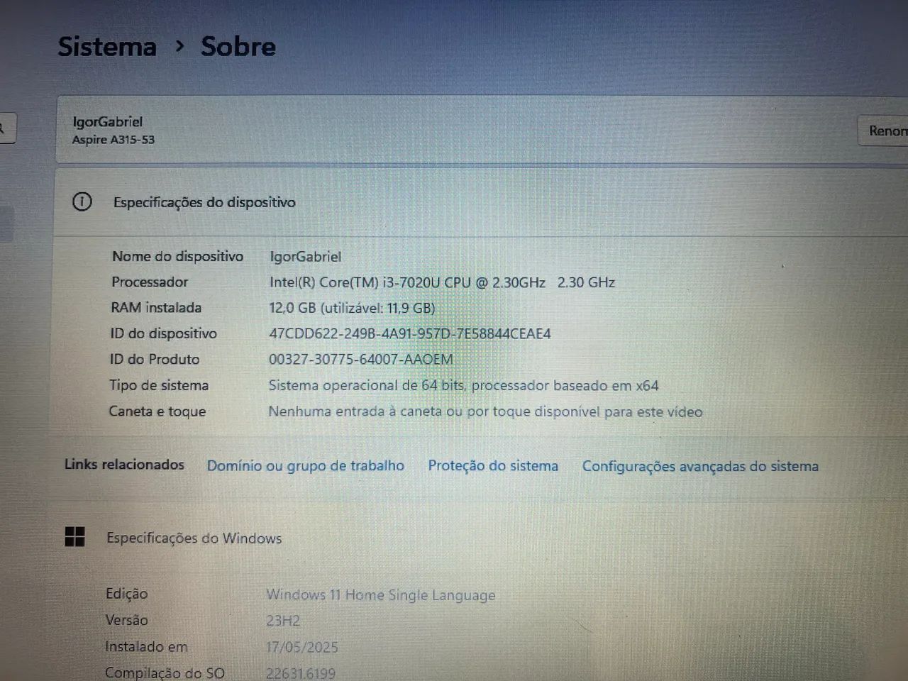 Notebook Acer  - Foto 3