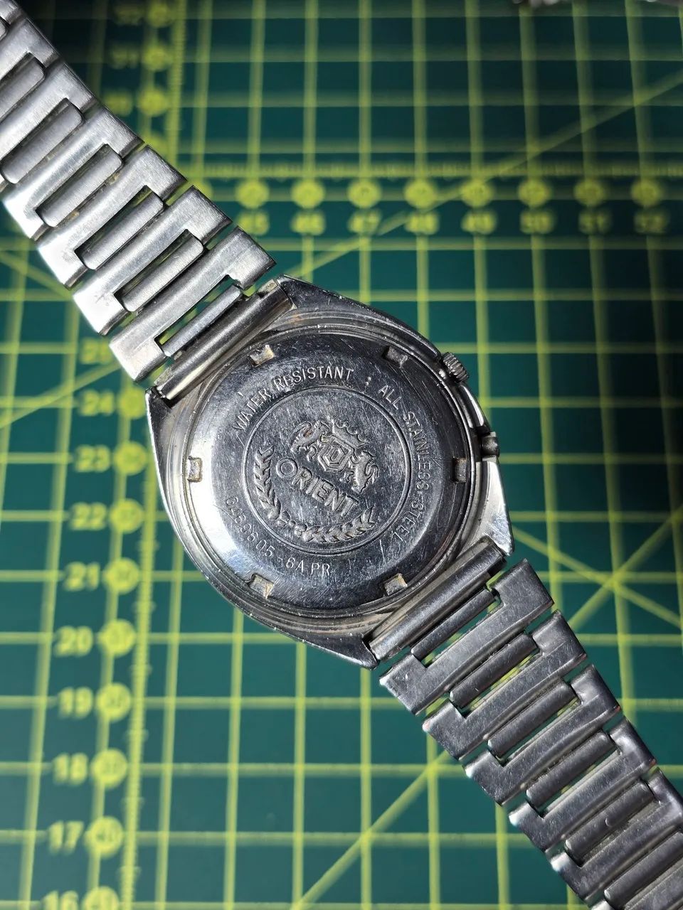 Relógio Orient Automático 3 Estrelas Vintage - Mostrador Waffle - Foto 3