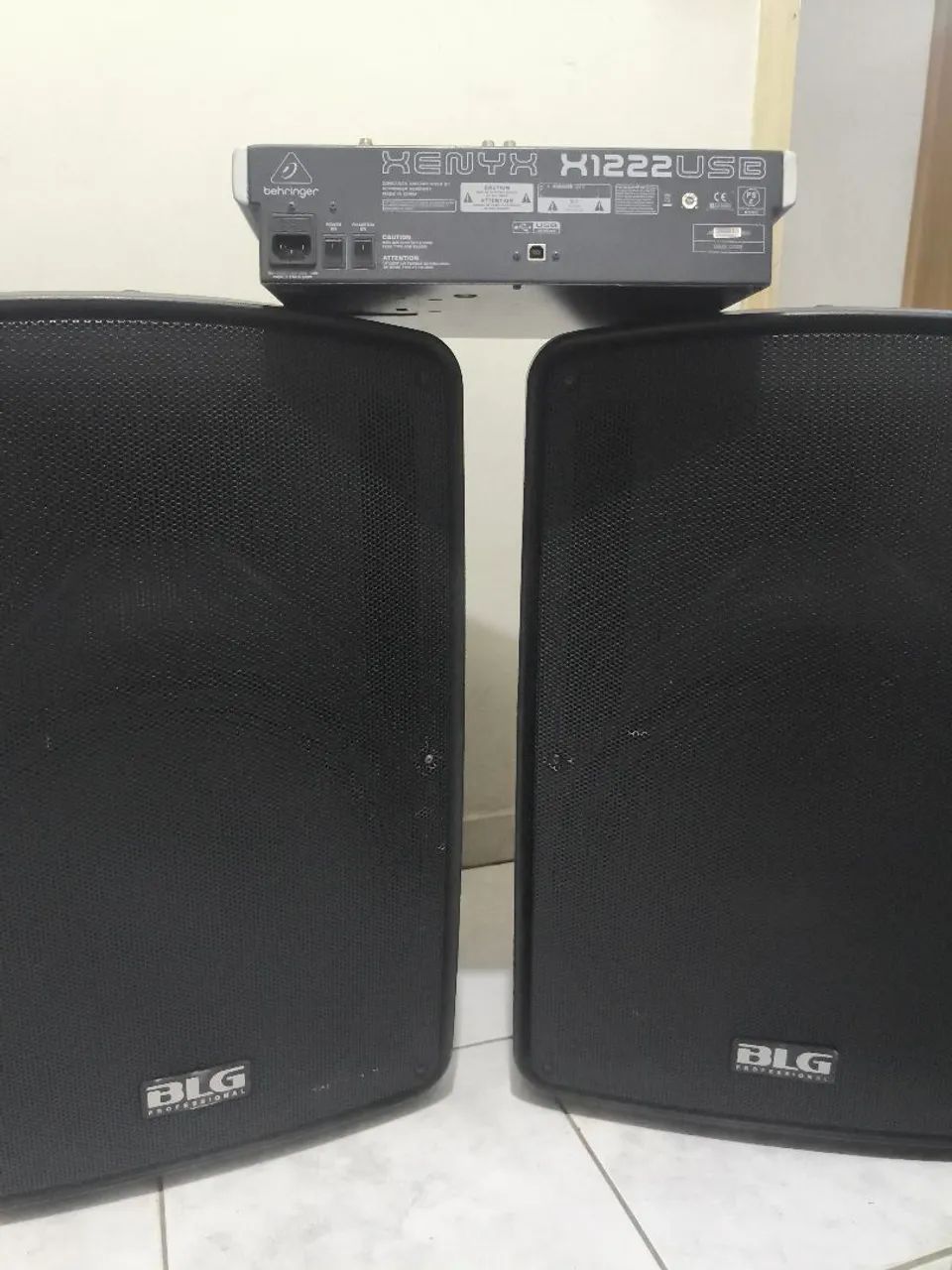 KIT DE SOM COMPLETO BLG + BEHRINGER 