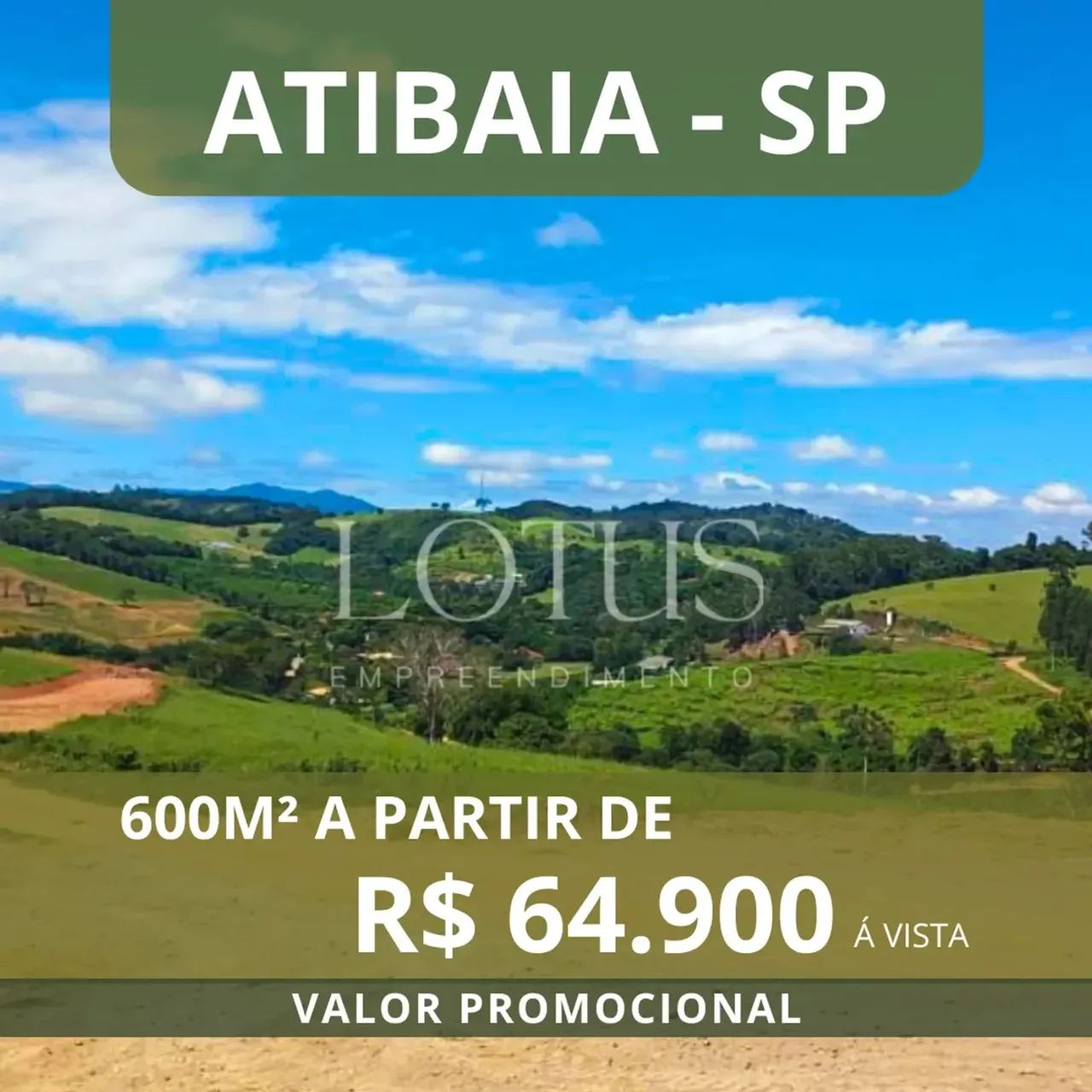 LOTES GRANDES À VENDA EM ATIBAIA
