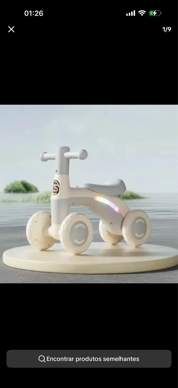 Bicicleta de equilíbrio nova 