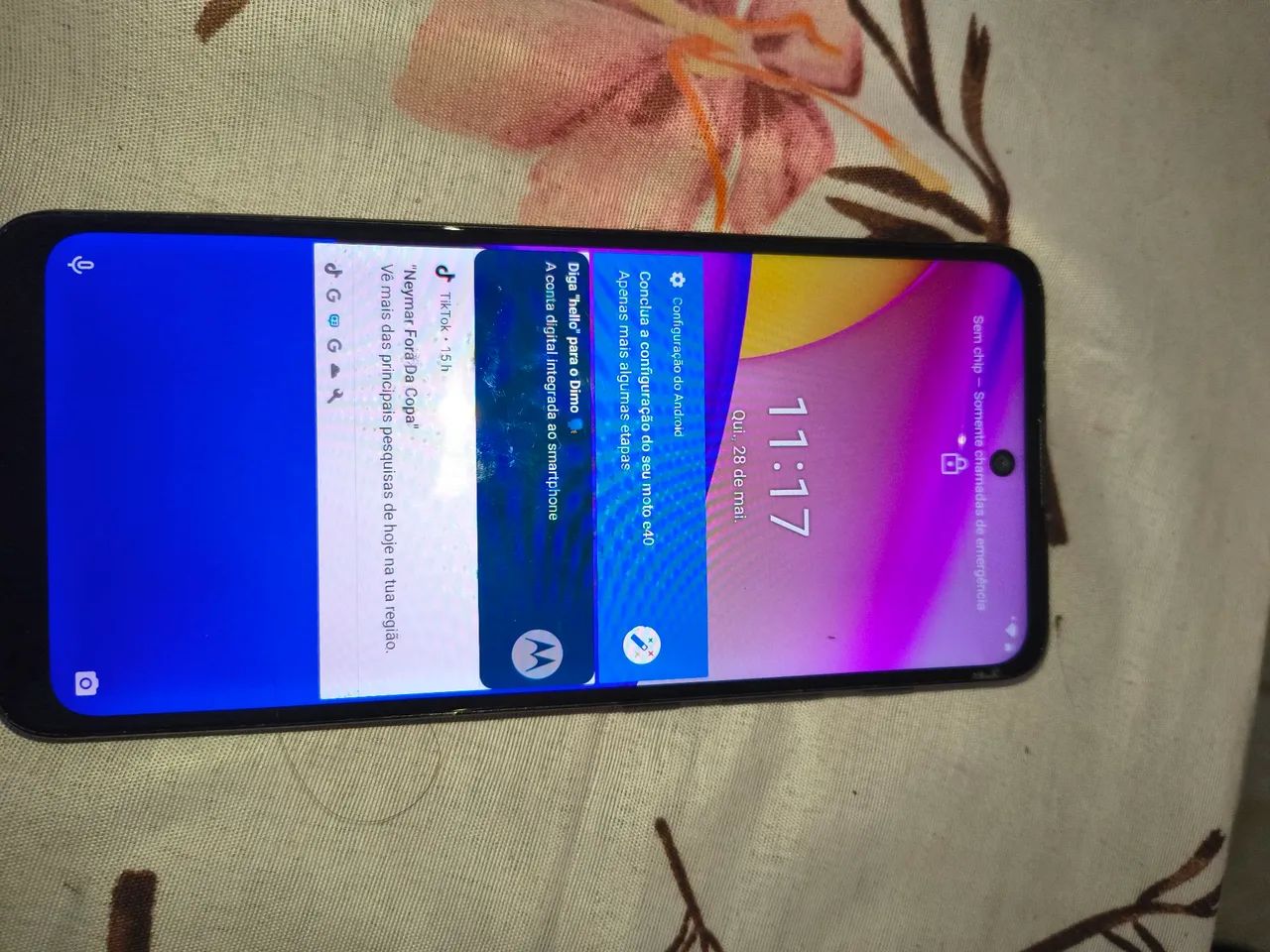 Vendo celular moto e40 memória ram 64 whatsapp * - Foto 3