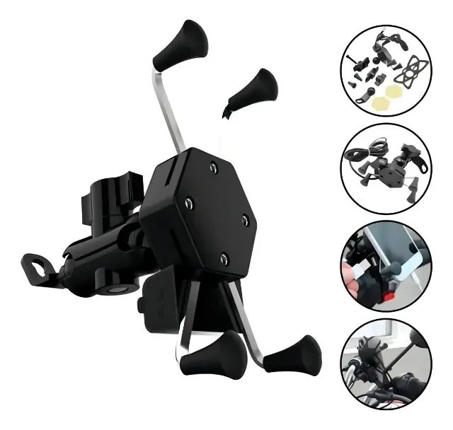 Suporte Celular Moto c/ Carregador 
