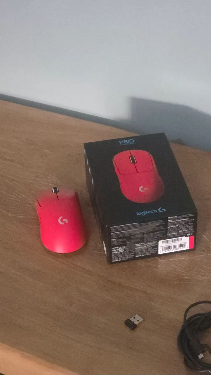 Mouse Logitech G PRO X Superlight Vermelho - Foto 2