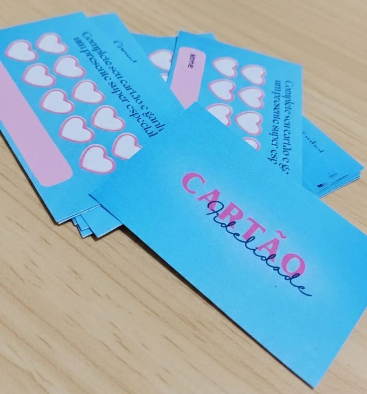 9x5 cm Business or Loyalty Card (Front and Back)