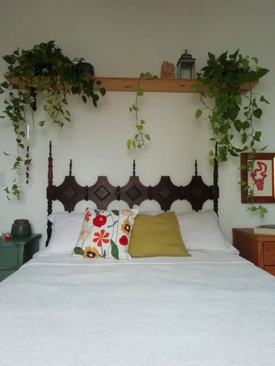 Cabeceira de Cama Casal - Madeira Maciça