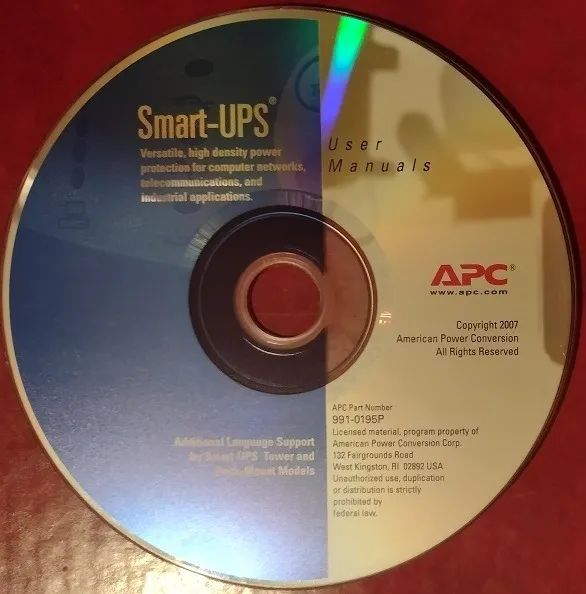 CD-ROM APC Smart-UPS - Importado - 2007