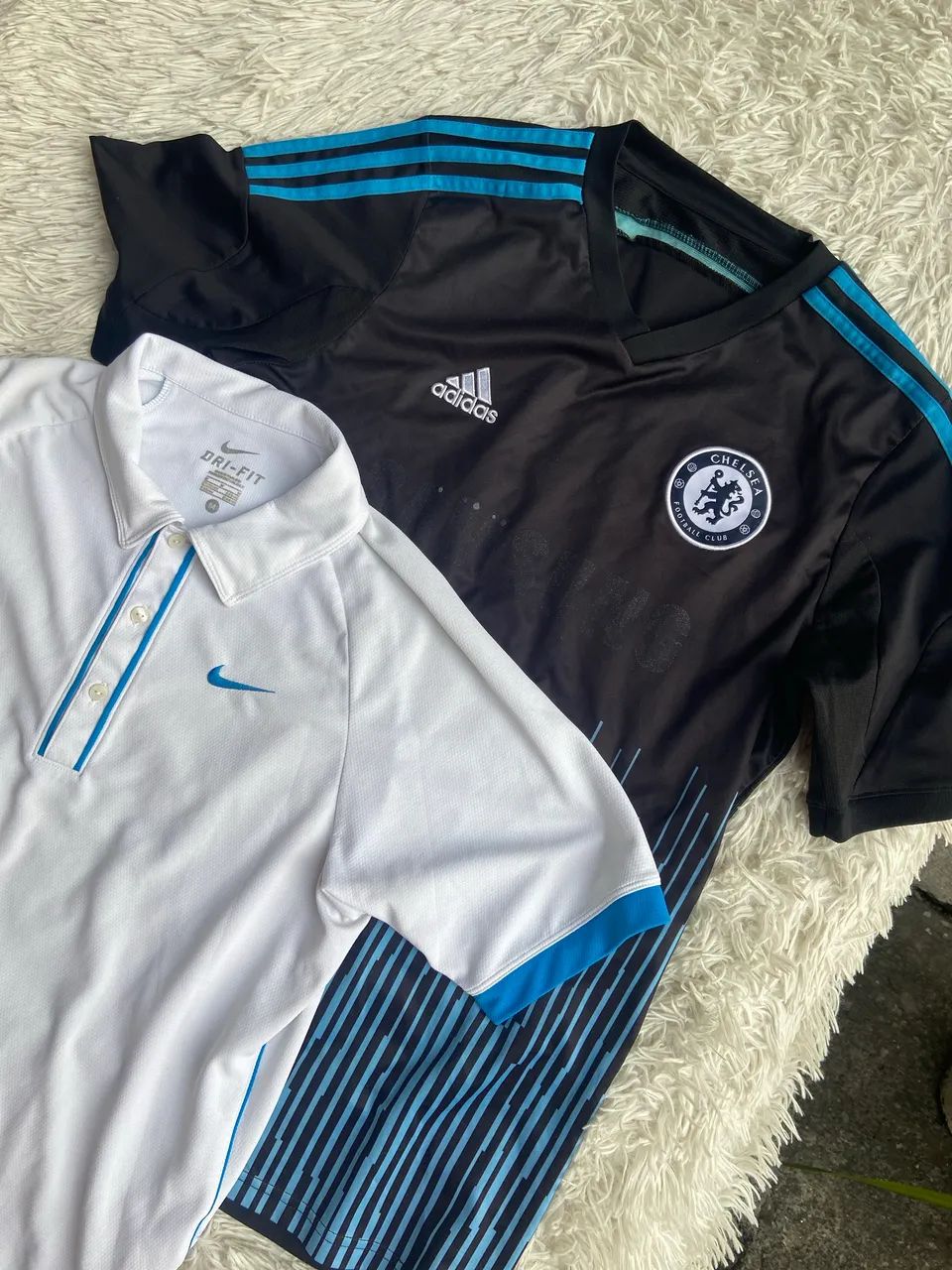 Duas camisetas Nike e Adidas tam M - Foto 2