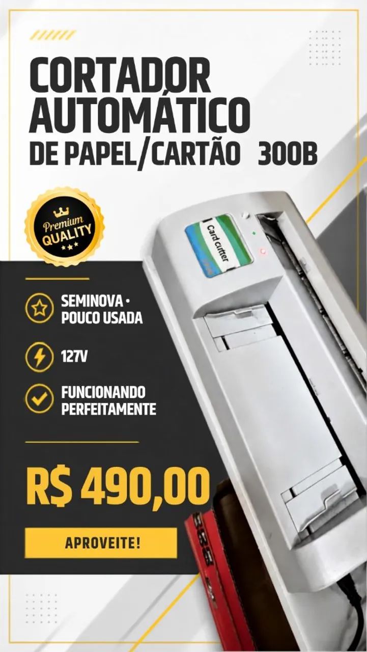 Cortadora de cartão automática 300B
