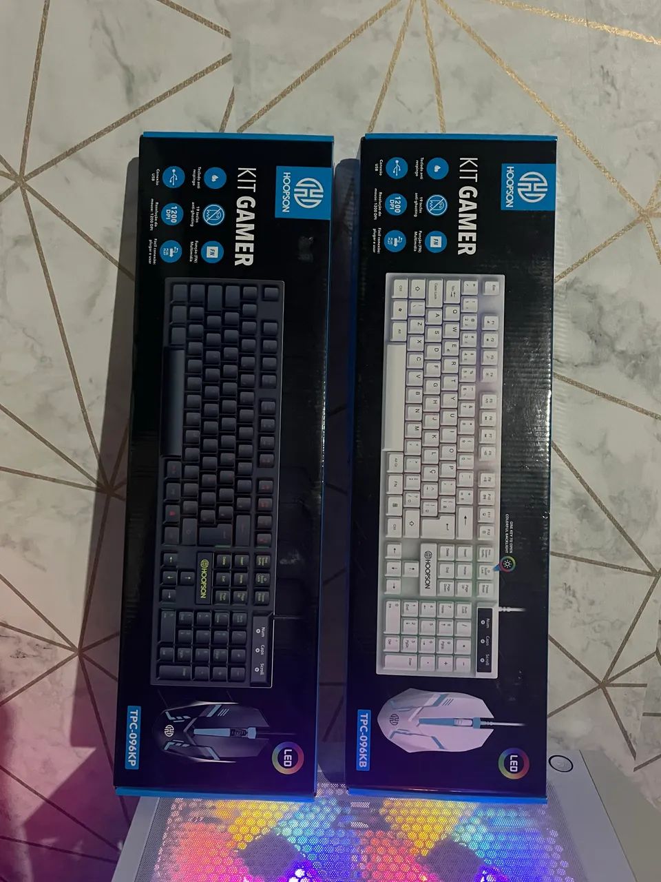 Teclado e mouse gamer novo 