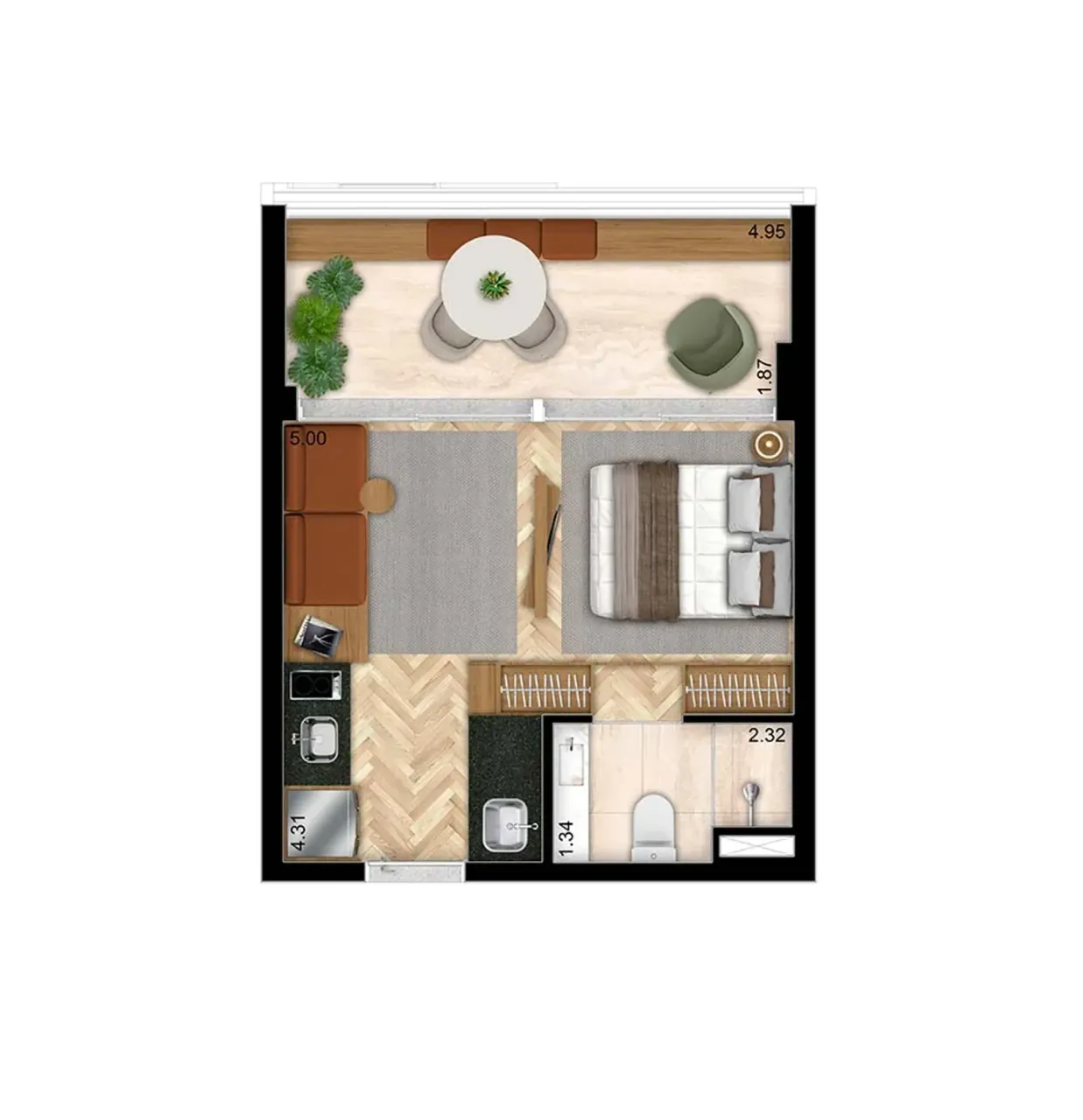PLANTA 35m²