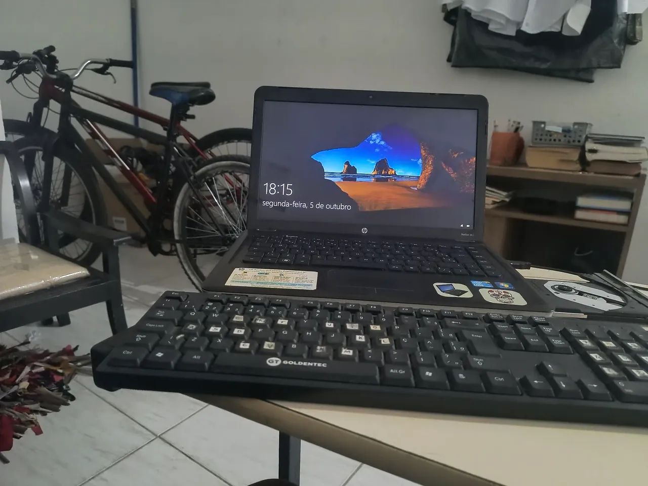 Notebook HP pavilion funcionando de 298 GB com placa de vídeo 64 e 4 de ram - Foto 2