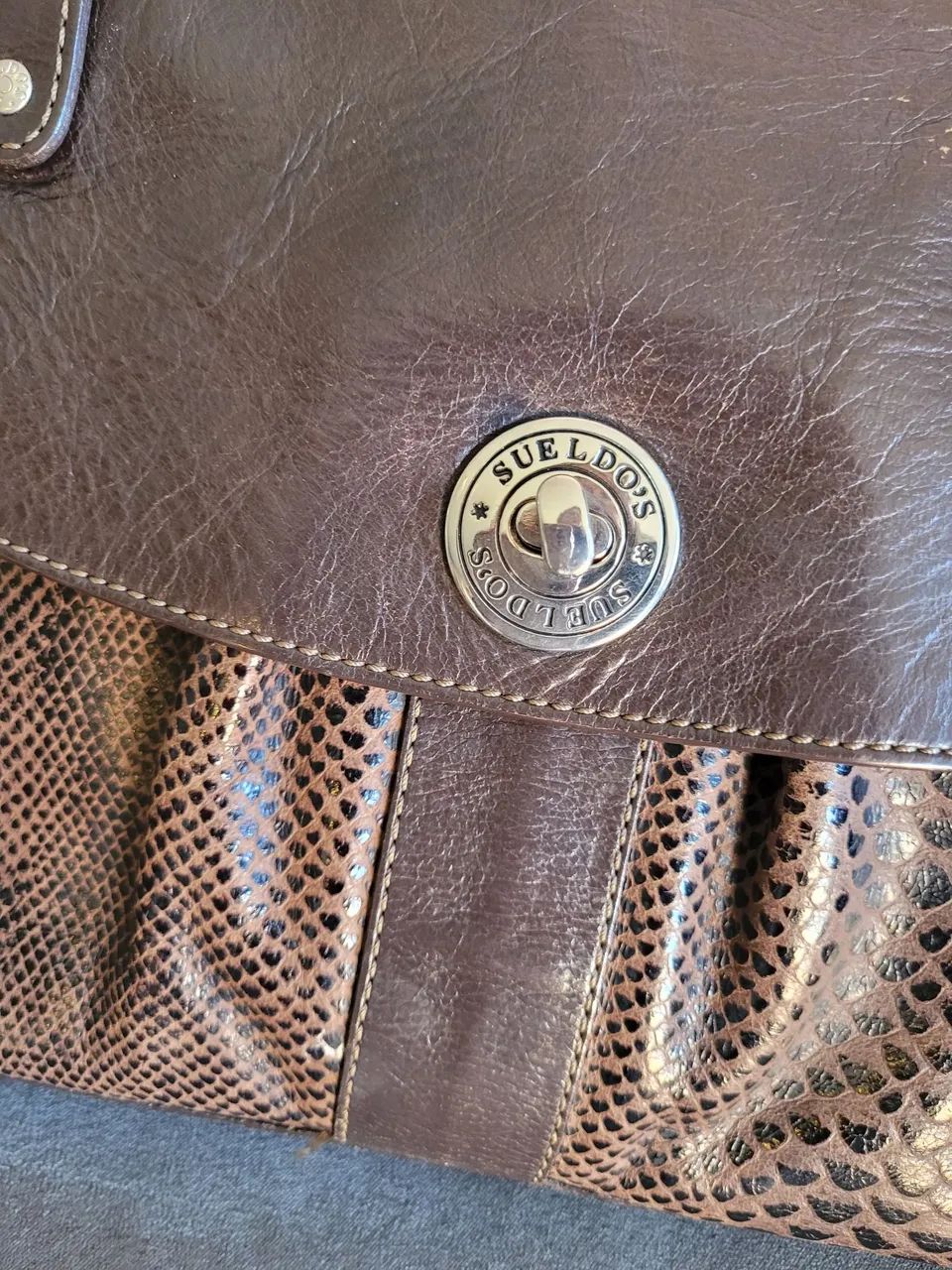 Bolsa de couro legítimo marca Sueldo's - Foto 2